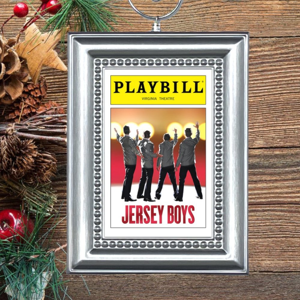 Jersey Boys‎ Broadway Musical Playbill Christmas Tree Ornament